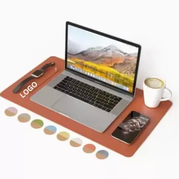 Faux Leather Natural Cork Non-Slip Large Gaming Mouse Pad