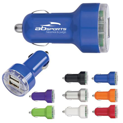 Dual USB Custom Car Chargers 