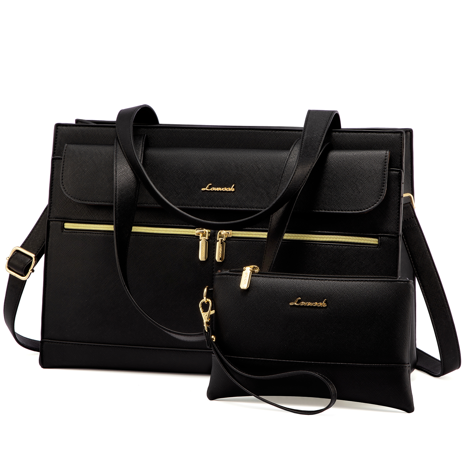 Lady PU Leather Laptop Tote