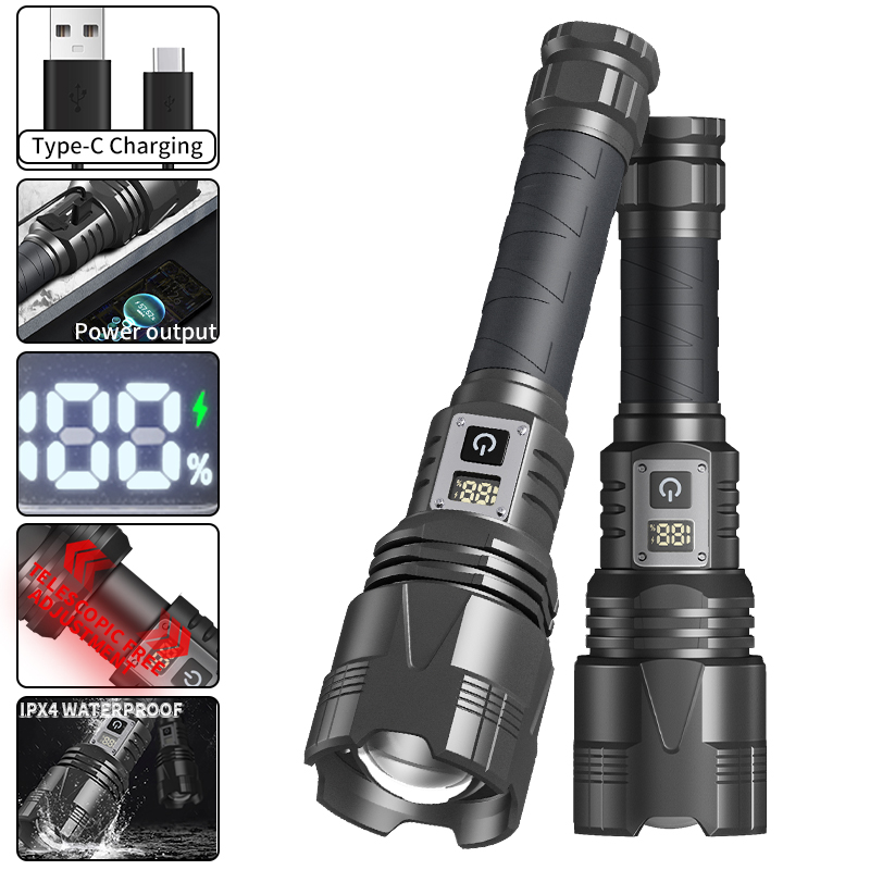 5000 Lumens XHP360 LED Tactical Flashlight