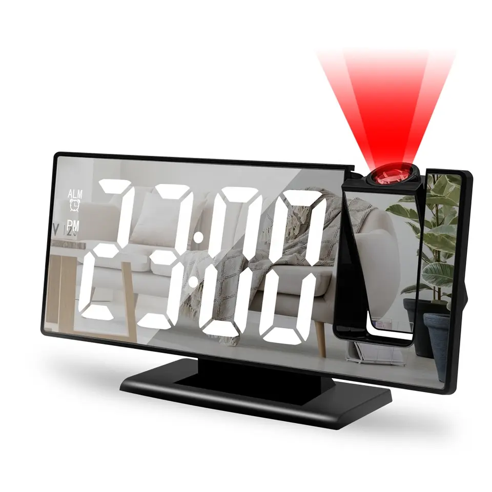 Led Projector Alarm of USB powered For Bedrooms