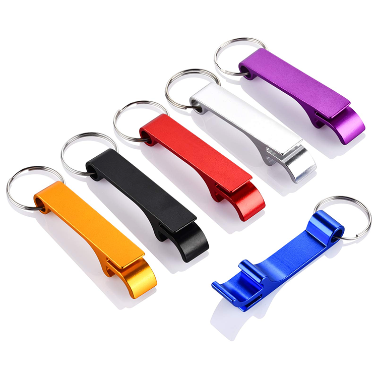 Aluminium Bottle Opener with Keychain