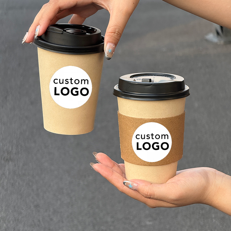 Single Wall Kraft Paper Cups With Lids