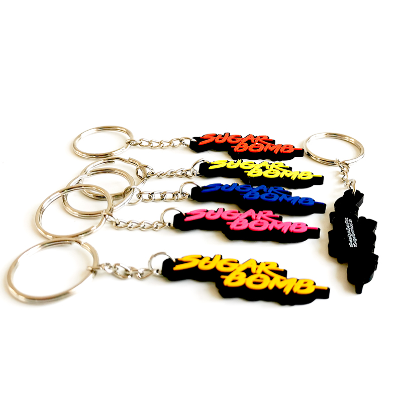 Craft Soft Silicone Fashion Personalized Rubber Keyring 