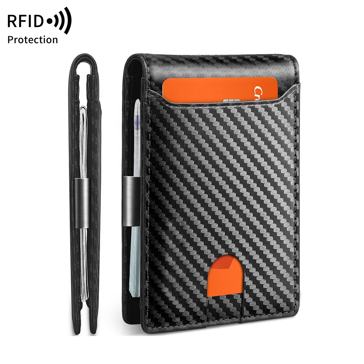 Slim RFID-Blocking Bifold Wallet