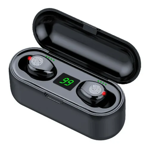 F9 TWS Wireless Headphones Bluetooth Earphone Sports Headsets Noise Cancelling Touch Control Support IOS Android Phone HD Cal