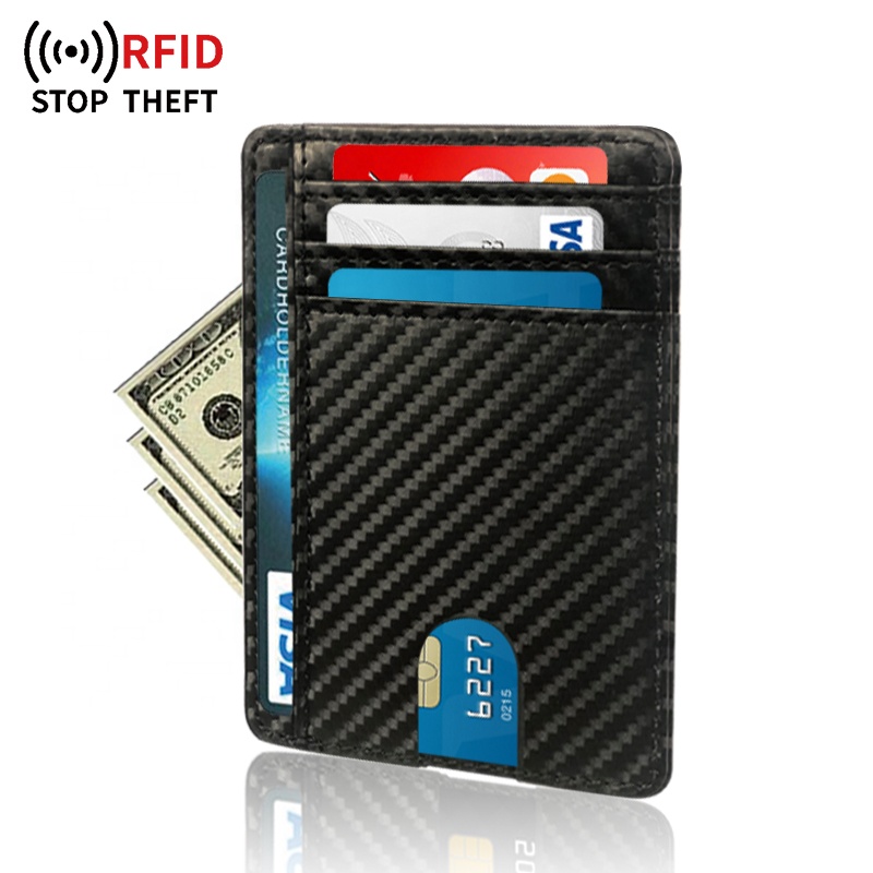Ultra‑Thin PU RFID Blocking Card Holder