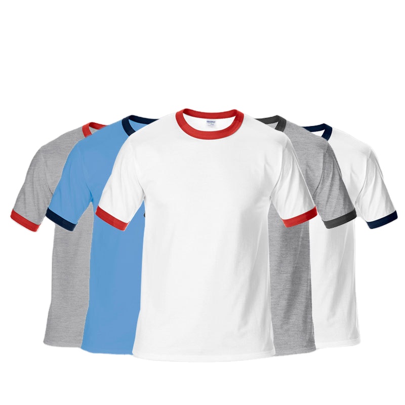 Colour Contrast Round Neck T shirt
