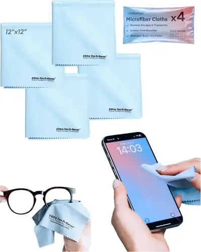 Premium Ultra Fine Microfiber Cleaning Cloths